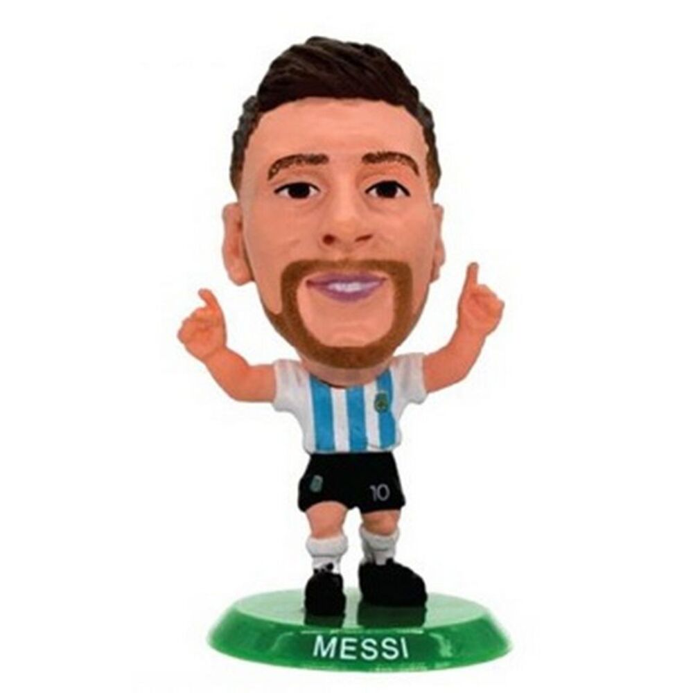 Argentina Lionel Messi SoccerStarz Football Figurine / Sky Blue/White
